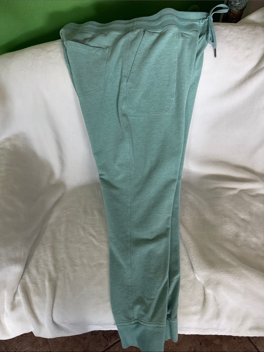 L.L. Bean Women's Seafoam Green Drawstring Joggers - Picture 6 of 6